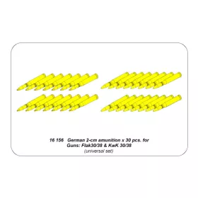   Aber Models - 2-cm ammo x 30 pcs. for German Guns: Flak & KwK