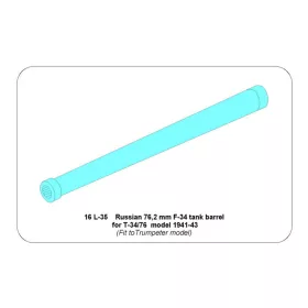   Aber Models - Russian 76,2 mm F-34 tank barrel  for T-34/76 model 1941-43