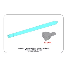   Aber Models - Barell 155mm for FH77BW L52 Archer Artillery System