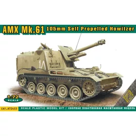   ACE - AMX MK.61 105mm self propelled howitzer harcjármű makett