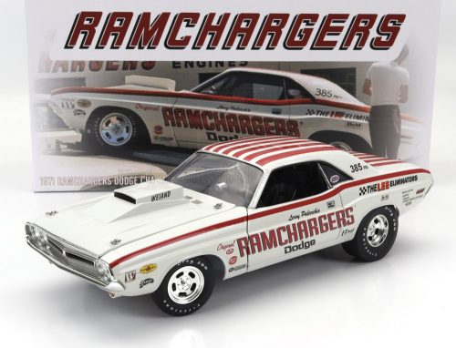 Acmemodels - DODGE CHALLENGER HEMI COUPE ROD SHOP PRO STOCK N 333 RACING 1971 MIKE FONS WHITE RED BLUE
