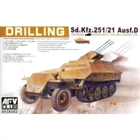   AFV-Club - Sd.Kfz. 251/ 21 Ausf.D - Drilling harcjármű makett