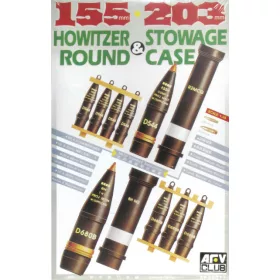   AFV-Club - 155mm   203mm Howitzer Ammunition harcjármű makett