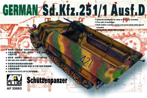 Afv-Club - Sdkfz 251 D 1 Half Track