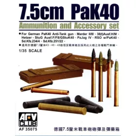 AFV-Club - 7 5cm PaK40 Ammunition and Accessory set