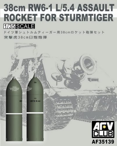Afv-Club - 38cm RW6-1 L/5.4 Assault Rocket Set For Sturmtiger