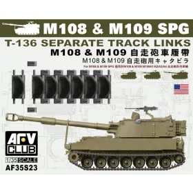 AFV-Club - T-136 separate track links for M108   M109 SPG