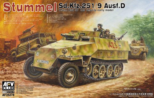 Afv-Club - Stummel SdKfz 251/9 Ausf.D 7,5cm KWK37