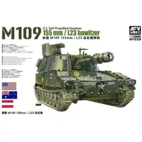 AFV-Club - M109 155mm/L23 Howitzer harcjármű makett