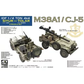   AFV-Club - M38A1 / CJ-5 Siyur Recce + Tolar fire support veh. harcjármű makett