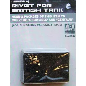 AFV-Club - Rivets for british Tank Churchill Mk.1-3 (A Type)