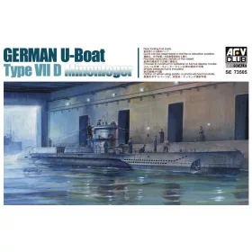   Afv-Club - German U Boat Type 7D Minenleger tengeralattjáró makett