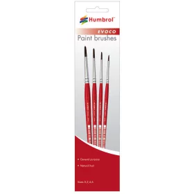 Humbrol - Evoco Pinsel-Set (Gr  en 0  2  4   6)