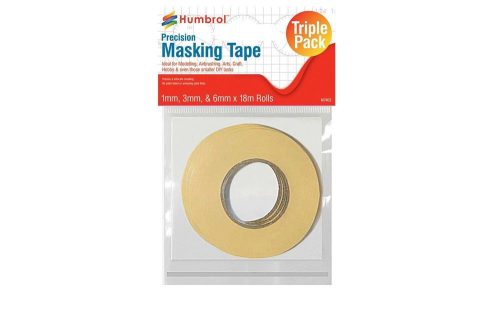 Humbrol - Humbrol Masking Tape Set 1mm, 3mm & 6mm x18m rolls