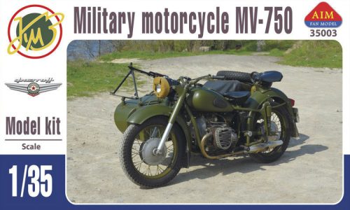 AIM -Fan Modell - Mv-750 Soviet Military Motocycle With Sidecar