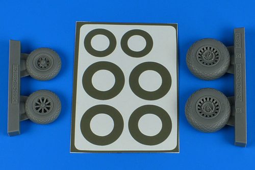 Aires - A-26B/C (B-26B/C) Invader wheels & paint masks early - diamond pattern for ICM