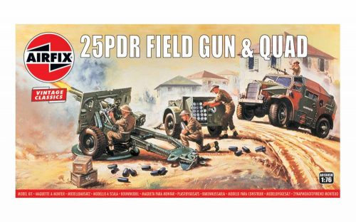 Airfix - 25pdr Field Gun & Quad, Vintage Classics