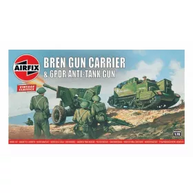 Airfix - Bren Gun Carrier  6 Pdr At Gun Vintage Classics