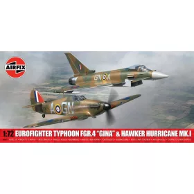   Airfix - Twin Pack - Eurofighter Typhoon FGR.4 (GINA) + Hawker Hurricane Mk.I