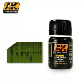   AK-Interactive - AK024 STREAKING GRIME FOR DARK VEHICLES  - Weathering Products (35 ml)
