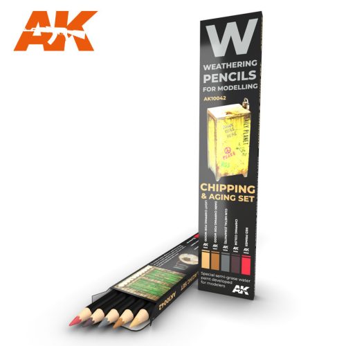 AK Interactive - Watercolor Pencil Set Chipping