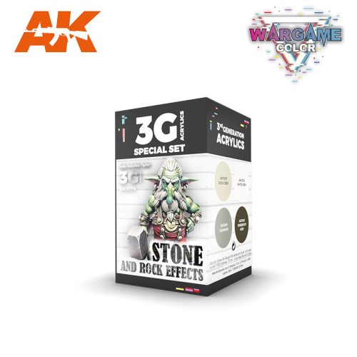 AK Interactive - Wargame Color Set Stone And Rock