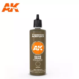   AK-Interactive - AK11249 Olive Drab Primer (100 ml) - 3rd Generation Acrylic