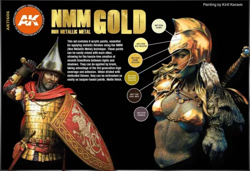 Ak Interactive - Nmm (Non Metallic Metal) Gold Set