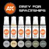AK Interactive - Grey For Spaceships Set