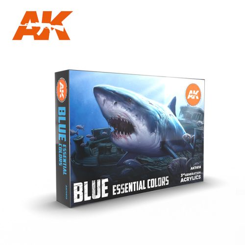 AK Interactive - Blue Essential Colors 3Gen Set