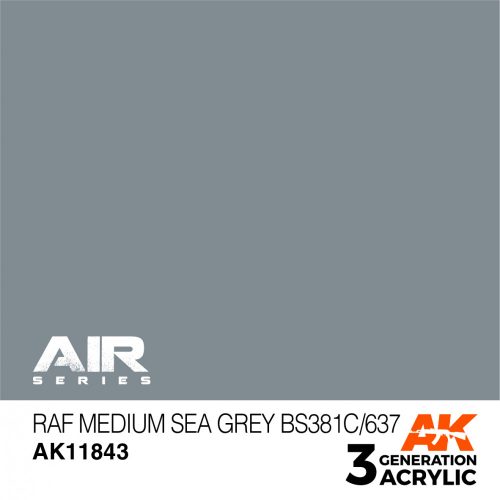 AK Interactive - RAF Medium Sea Grey BS381C/637