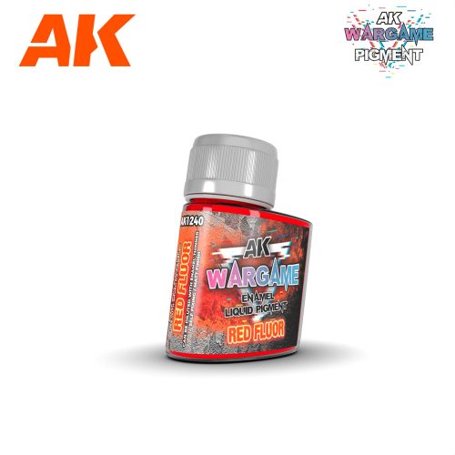 AK Interactive - Red Fluor - Wargame Liquid