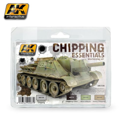 AK Interactive - Chipping Essentials Weathering Set
