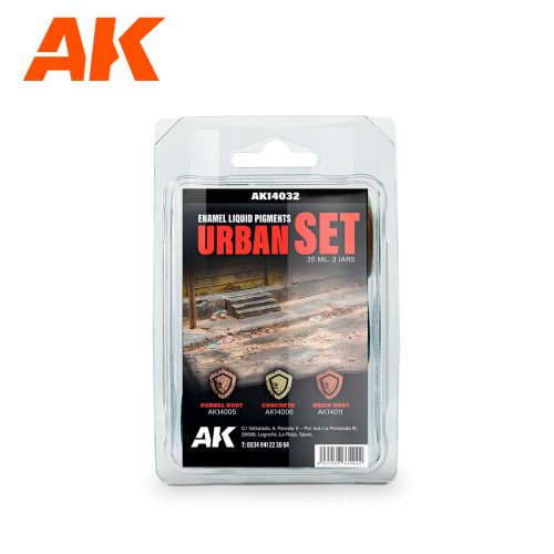 AK-Interactive - Urban Set - Liquid Pigment (3 Ref)