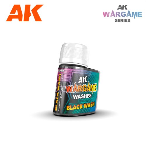 AK Interactive - AK14201 Black Wash (35ml) - Enamel Wash