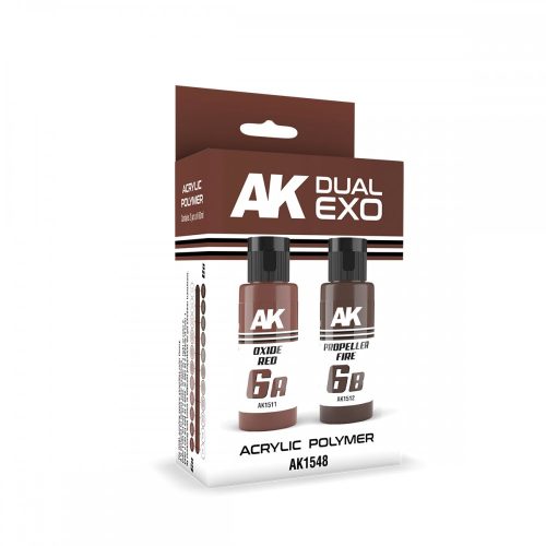 AK Interactive - Oxide Red & Propeller Fire Dual Exo Set 6