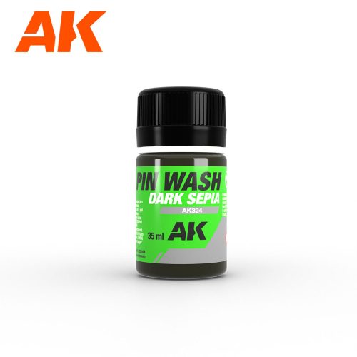 AK Interactive - Dark Sepia Pin Wash 35Ml