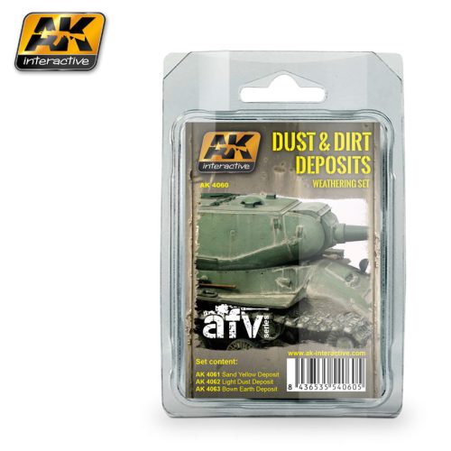 AK Interactive - Dust And Dirt Deposits Weathering Set