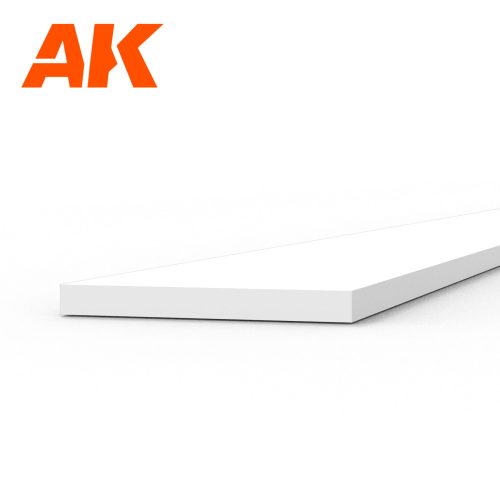 AK Interactive - Strips 0.50 x 5.00 x 350mm - STYRENE STRIP