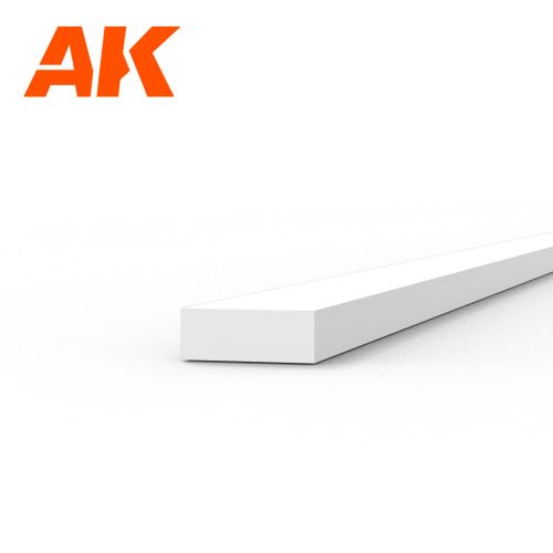AK Interactive - Strips 0.75 x 2.00 x 350mm - STYRENE STRIP