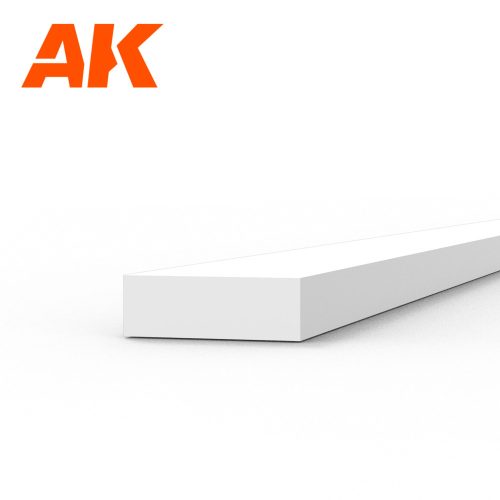 AK Interactive - Strips 1.00 x 3.00 x 350mm - STYRENE STRIP