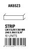 AK Interactive - Strips 1.00 x 5.00 x 350mm - STYRENE STRIP