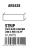 AK Interactive - Strips 1.50 x 5.00 x 350mm - STYRENE STRIP