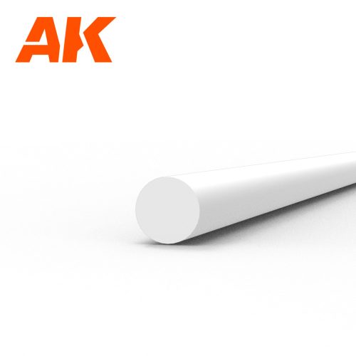 AK Interactive - Rod 1.50 diameter x 350mm - STYRENE STRIP