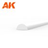 AK Interactive - Half cane 2.00 x 350mm - STYRENE STRIP