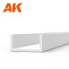 AK Interactive - U Channel 4.0 width x 350mm - STYRENE STRIP
