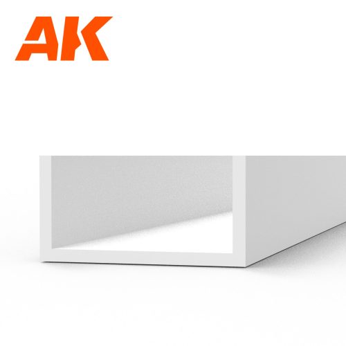 AK Interactive - U Channel 5.0 width x 350mm - STYRENE STRIP