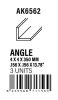 AK Interactive - Angle 3.5 x 3.5 x 350mm - STYRENE STRIP