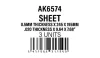 AK Interactive - 0.5mmthickness x 245 x 195mm - STYRENE SHEET