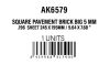AK Interactive - Square Pavement Brick Big.5 MM/.196  Sheet 245x195